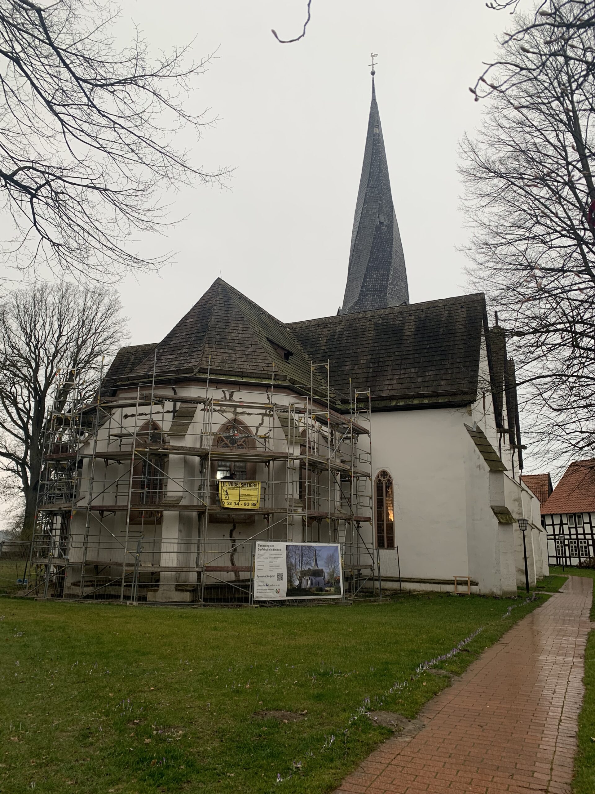 Dorfkirche – Lage Heiden
